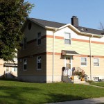 Each Maplewood townhome has a small patio area front and back.